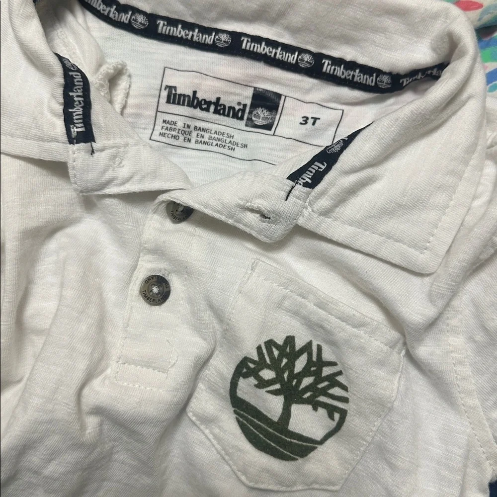 EUC Timberland Short Sleeve Logo‎ Polo 3T